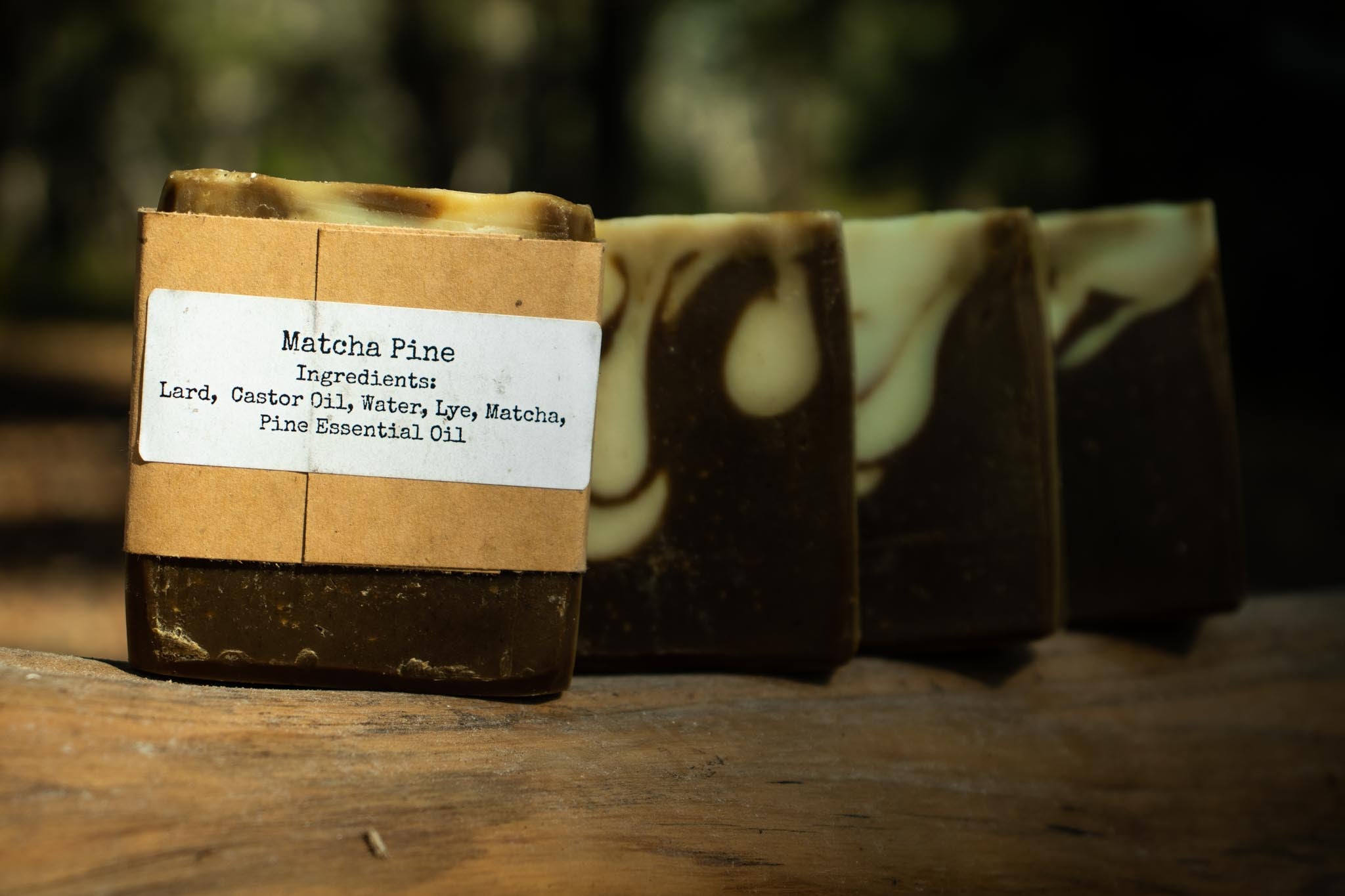 Matcha Pine Handcrafted Lard Soap Three Little Pigs Soap Co.