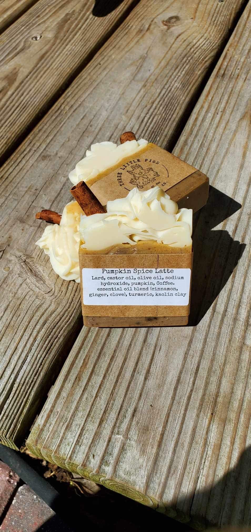 Pumpkin Spice Latte - Handcrafted Lard Soap