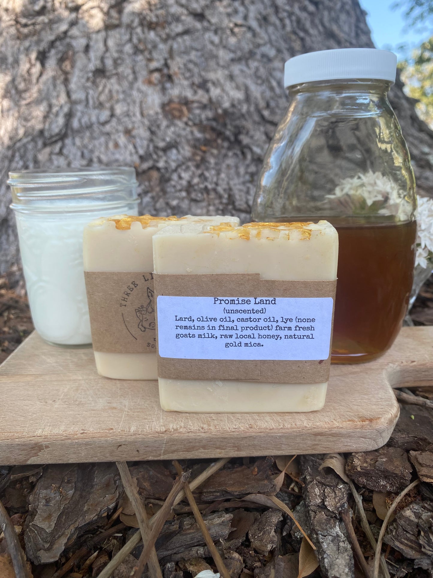 Promise Land (unscented) - Handcrafted  Lard Soap