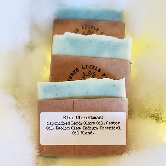 Blue Christmas - Handcrafted Lard Soap