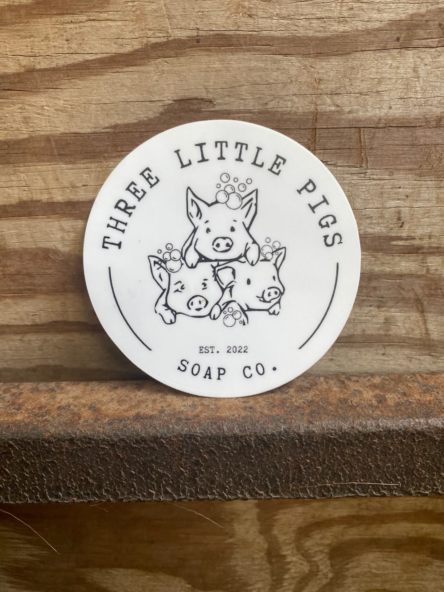 Three Little Pigs Logo Sticker (LIMITED EDITION)