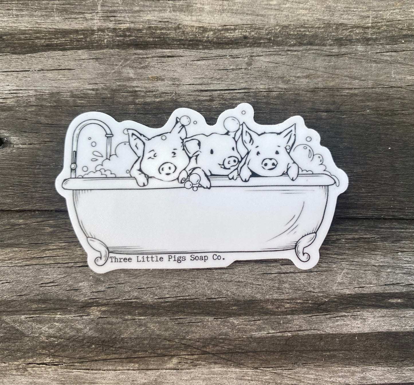 Bathing Pigs Sticker